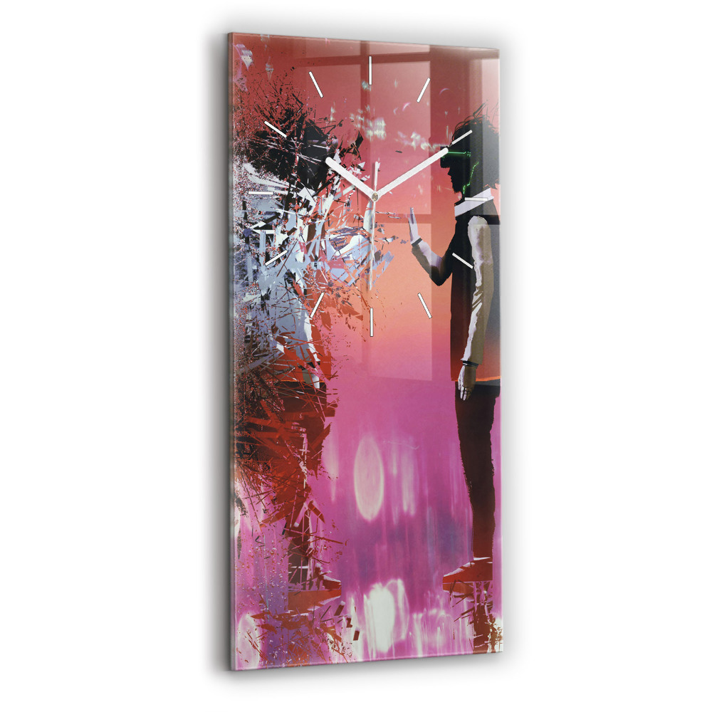 Négyszögletes fali üvegóra 30x60 Kibertér