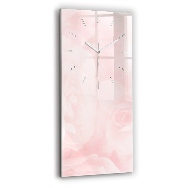 Függőleges üvegóra 30x60 Virágzó rózsák