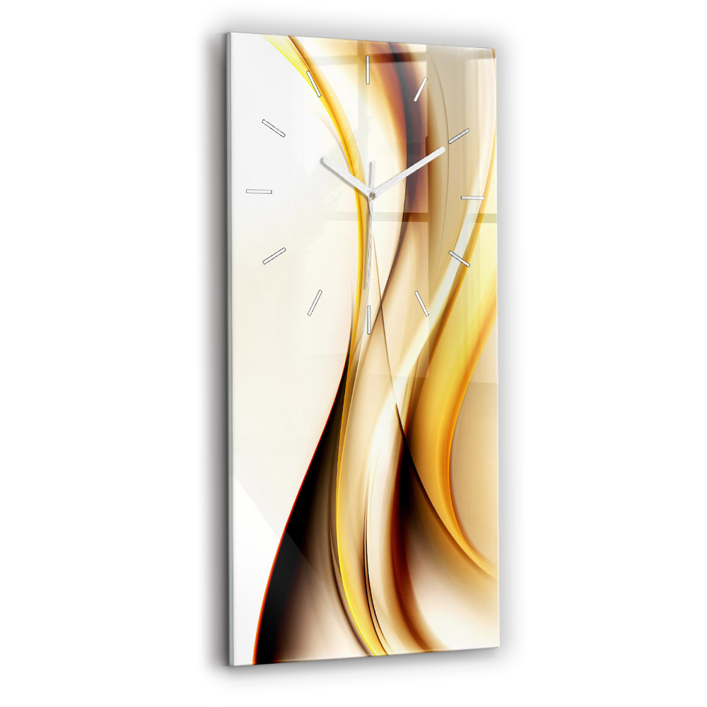 Négyszögletes üvegóra 30x60 Hullám absztrakció