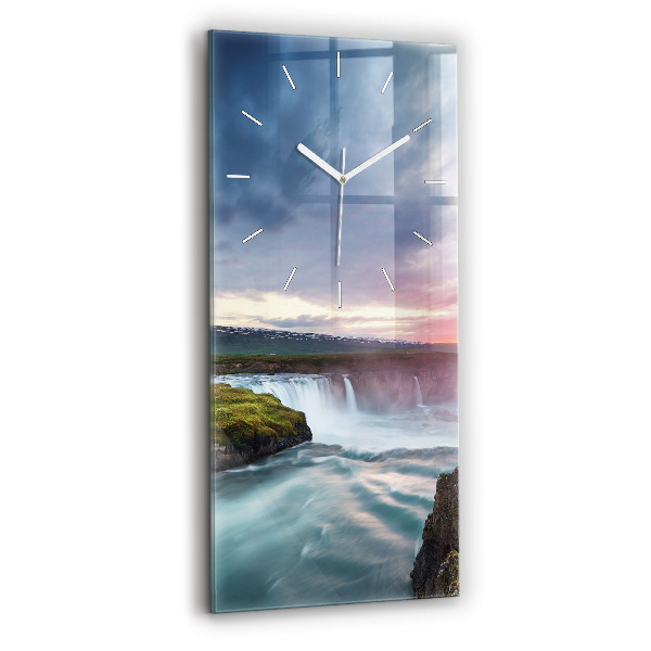 Téglalap alakú üvegóra 30x60 Táj vízeséssel