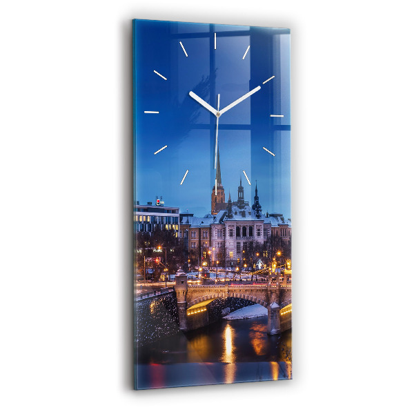 Téglalap alakú üvegóra 30x60 Panoráma Pilsen városára