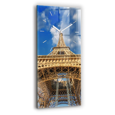 Négyszögletes üvegóra 30x60 Franciaország Eiffel-torony