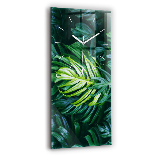 Négyszögletes fali üvegóra 30x60 A természet trópusi oldala