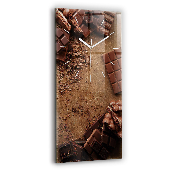 Függőleges üvegóra 30x60 Csokoládé szeletek