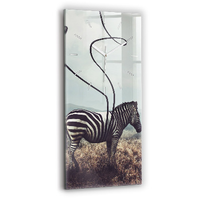 Függőleges üvegóra 30x60 Zebra – Absztrakció