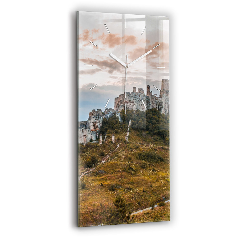 Négyszögletes fali üvegóra 30x60 Szepesi vár Szlovákiában