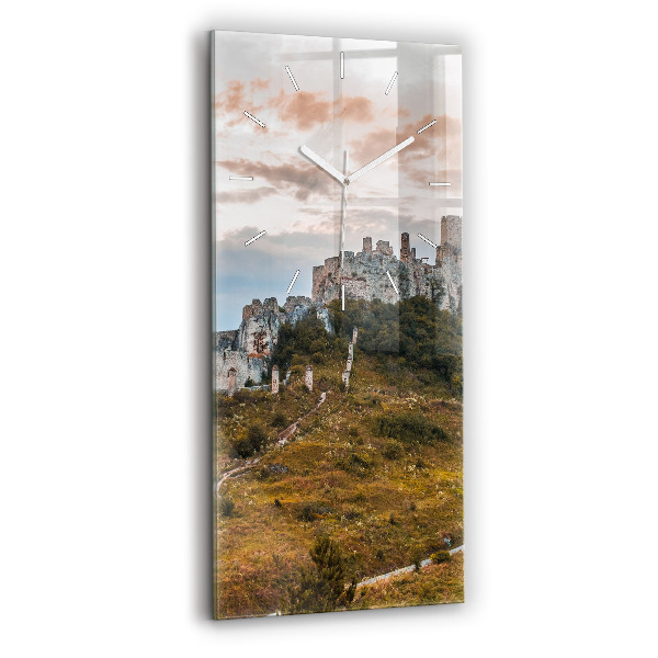 Négyszögletes fali üvegóra 30x60 Szepesi vár Szlovákiában