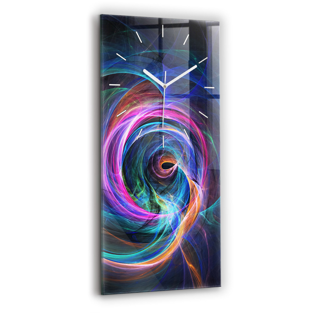 Függőleges üvegóra 30x60 Színes fraktál