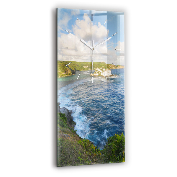 Téglalap alakú üvegóra 30x60 Óceán partja