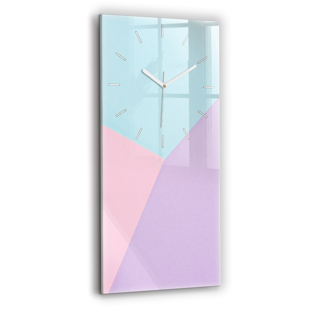 Négyszögletes üvegóra 30x60 Pasztell mintás