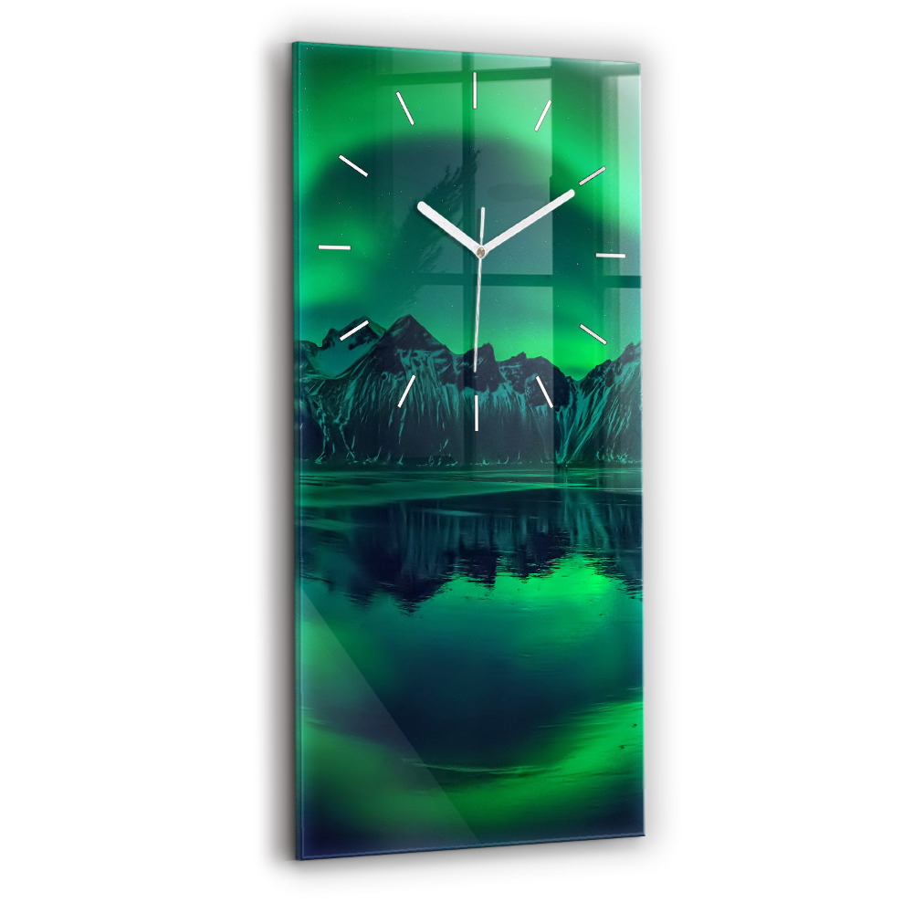 Négyszögletes üvegóra 30x60 Északi fény
