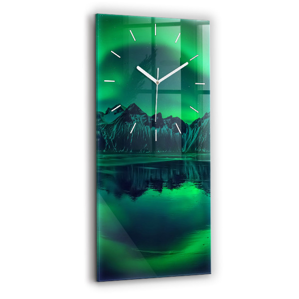 Négyszögletes üvegóra 30x60 Északi fény