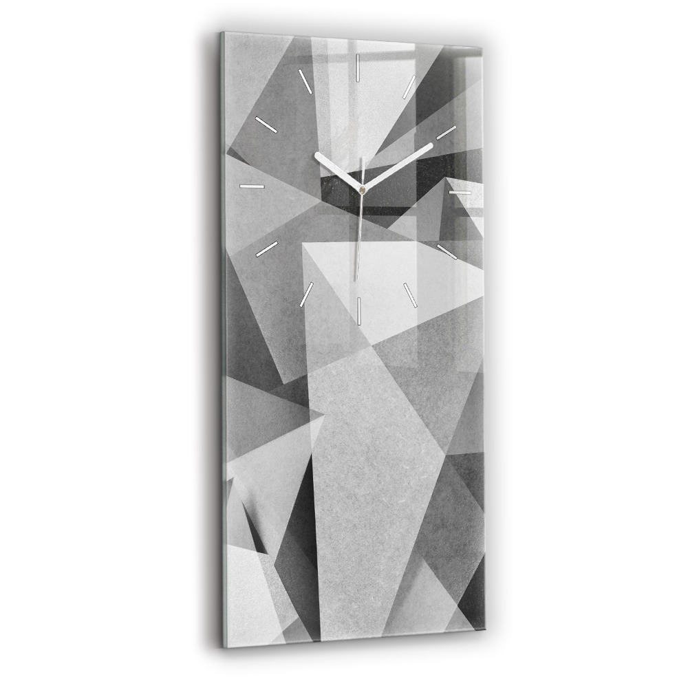 Téglalap alakú üvegóra 30x60 Szürke geometriai absztrakció