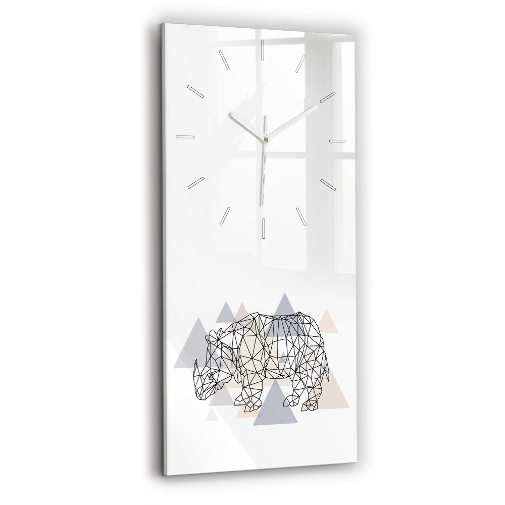 Négyszögletes fali üvegóra 30x60 Geometrikus minta
