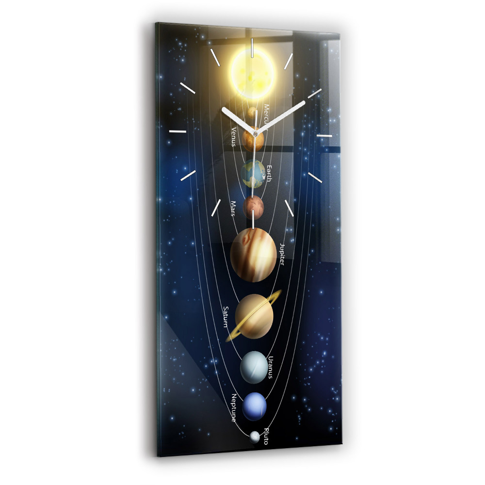 Függőleges üvegóra 30x60 Naprendszer