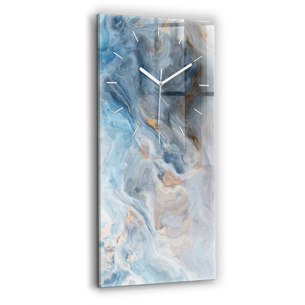 Négyszögletes üvegóra 30x60 Márvány minta