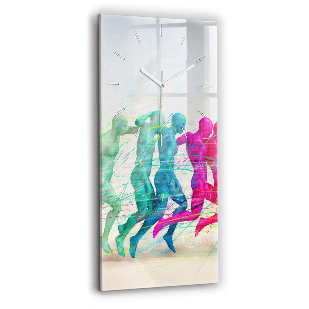 Függőleges üvegóra 30x60 Színes emberek