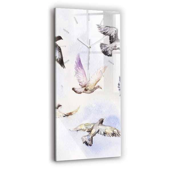 Négyszögletes üvegóra 30x60 Repülő madarak