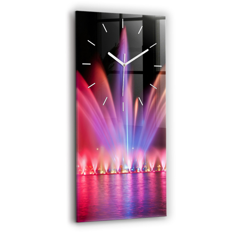 Téglalap alakú üvegóra 30x60 Wrocław szökőkút éjjel
