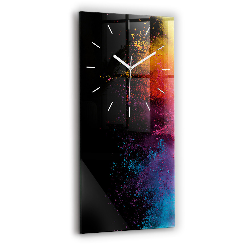 Négyszögletes üvegóra 30x60 A színek robbanása