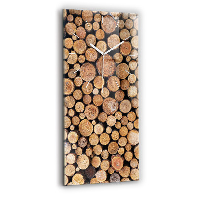 Négyszögletes üvegóra 30x60 Fa gyűrűk