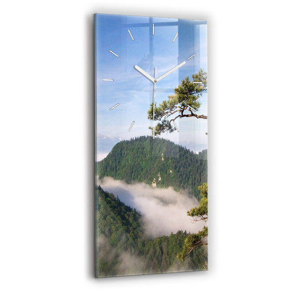 Négyszögletes fali üvegóra 30x60 Sokolica Wierch a Pieniny-hegységben