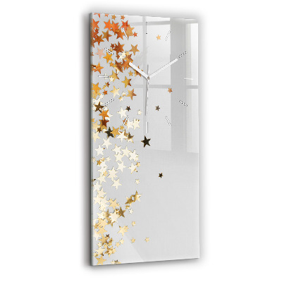 Függőleges üvegóra 30x60 Csillagok világos háttéren