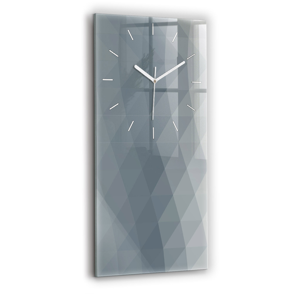 Függőleges üvegóra 30x60 Szürke absztrakció