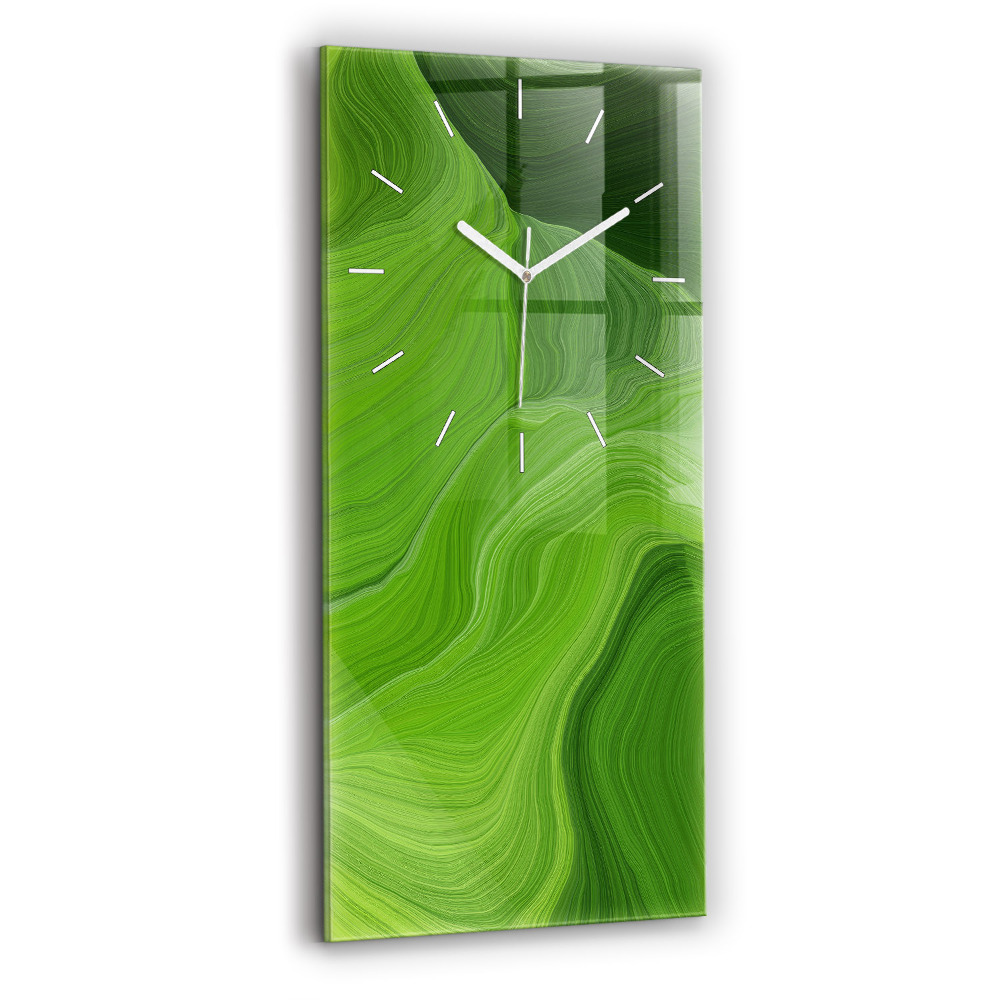 Négyszögletes fali üvegóra 30x60 Modern hullámok