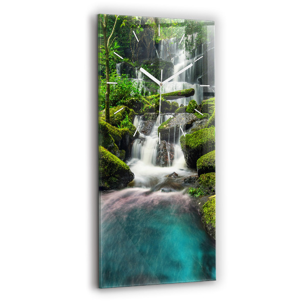 Négyszögletes fali üvegóra 30x60 Thaiföld vízesés