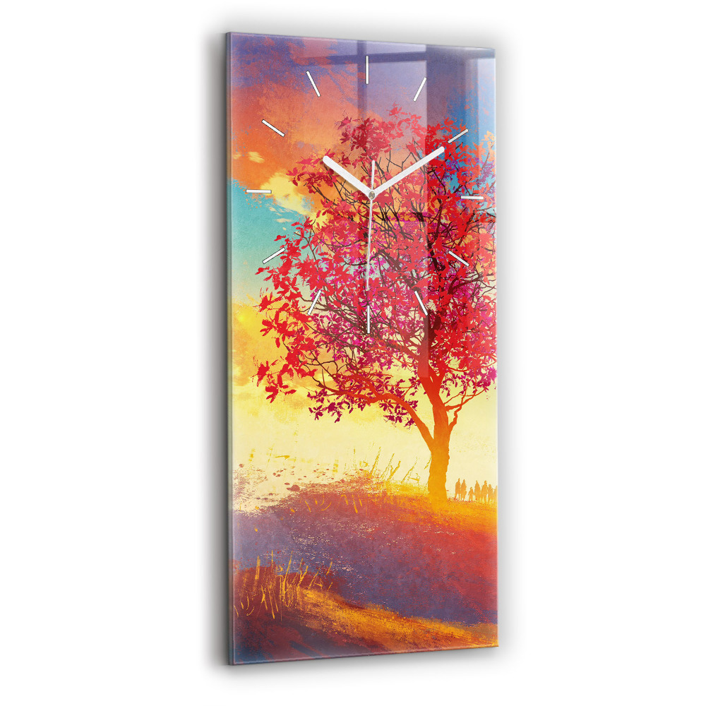 Téglalap alakú üvegóra 30x60 Őszi táj