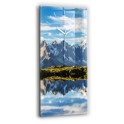 Négyszögletes fali üvegóra 30x60 Chamonix-völgy, francia Alpok