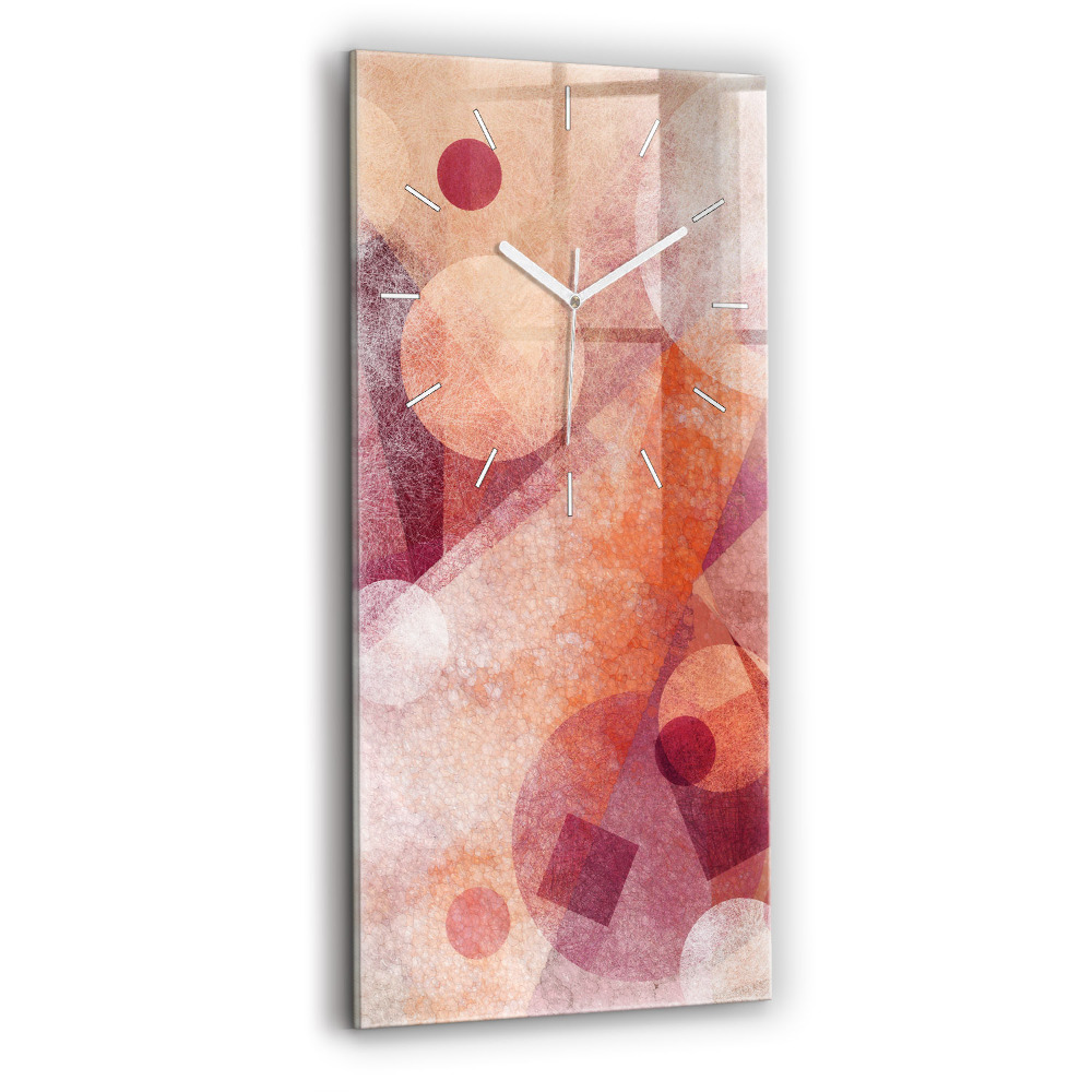 Négyszögletes üvegóra 30x60 Geometriai absztrakció