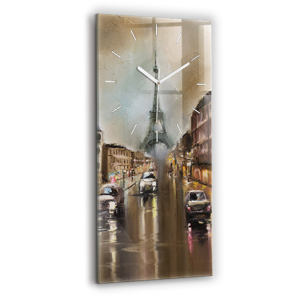 Négyszögletes üvegóra 30x60 Párizs város építészete