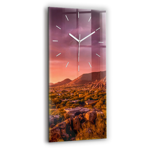 Négyszögletes üvegóra 30x60 North Scottsdale naplemente