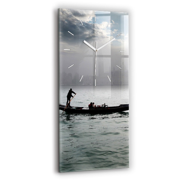 Négyszögletes fali üvegóra 30x60 Gondola Velencében