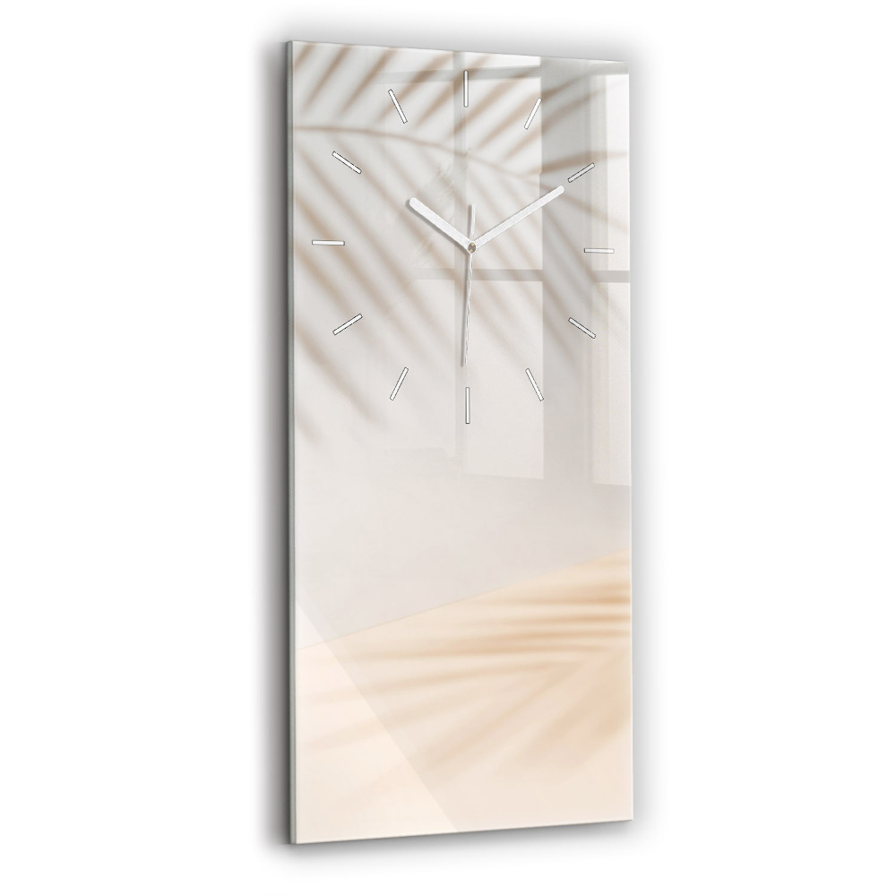 Négyszögletes fali üvegóra 30x60 Krémes absztrakció