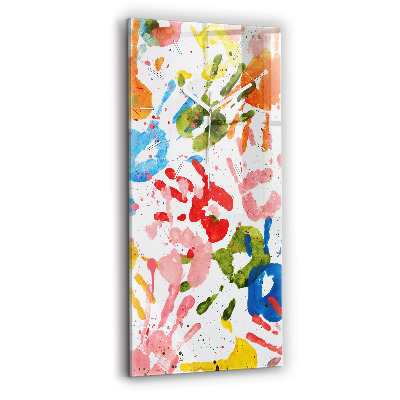 Téglalap alakú üvegóra 30x60 Gyermek kézlenyomatok