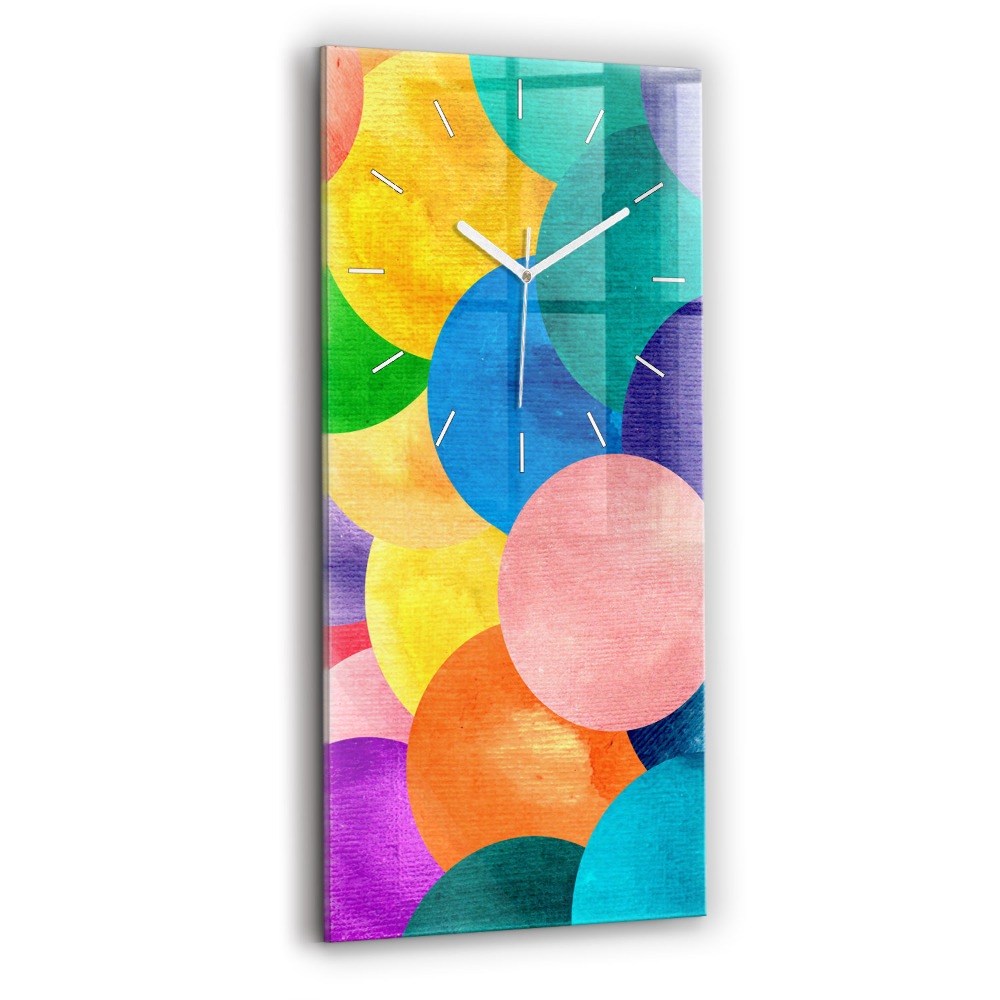Téglalap alakú üvegóra 30x60 Absztrakt körök