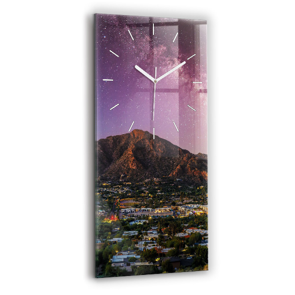 Téglalap alakú üvegóra 30x60 Hegyi táj