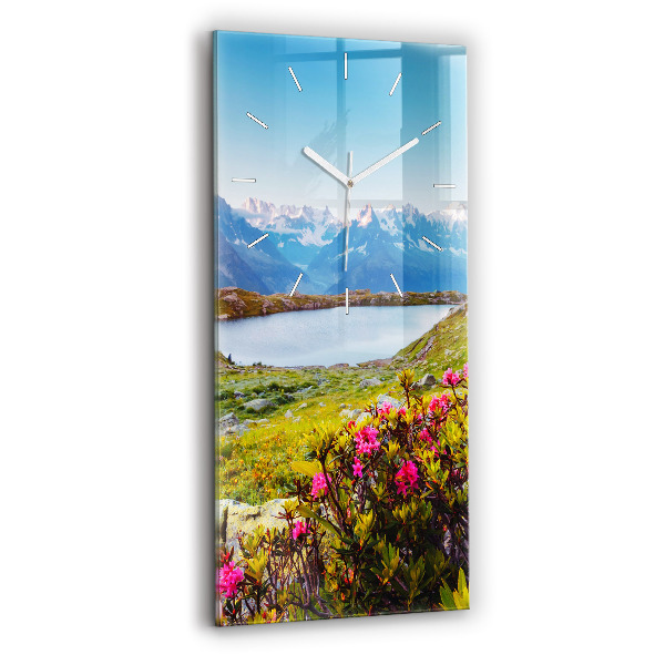 Téglalap alakú üvegóra 30x60 Mont Blanc gleccser Chamonix