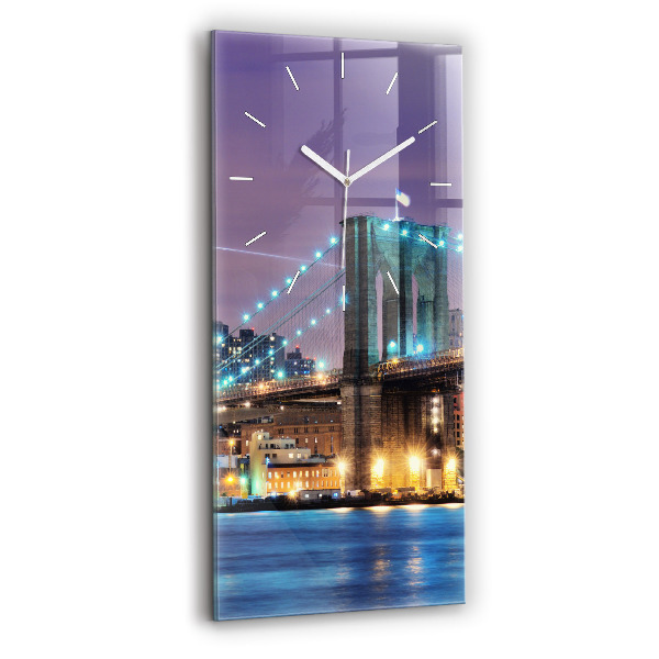 Téglalap alakú üvegóra 30x60 Brooklyn Bridge és East River