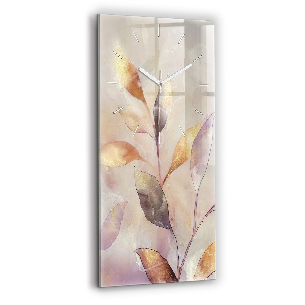 Függőleges üvegóra 30x60 Absztrakt boho levelek