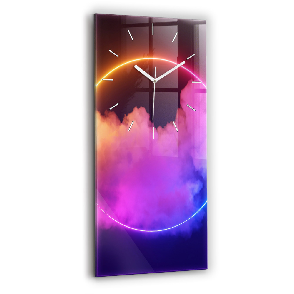 Négyszögletes üvegóra 30x60 3D füst absztrakció