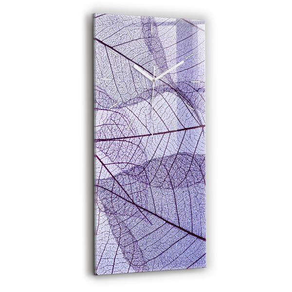 Függőleges üvegóra 30x60 Levelek – természet