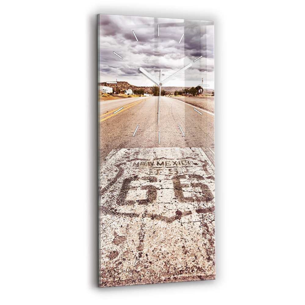 Négyszögletes üvegóra 30x60 Route 66 USA