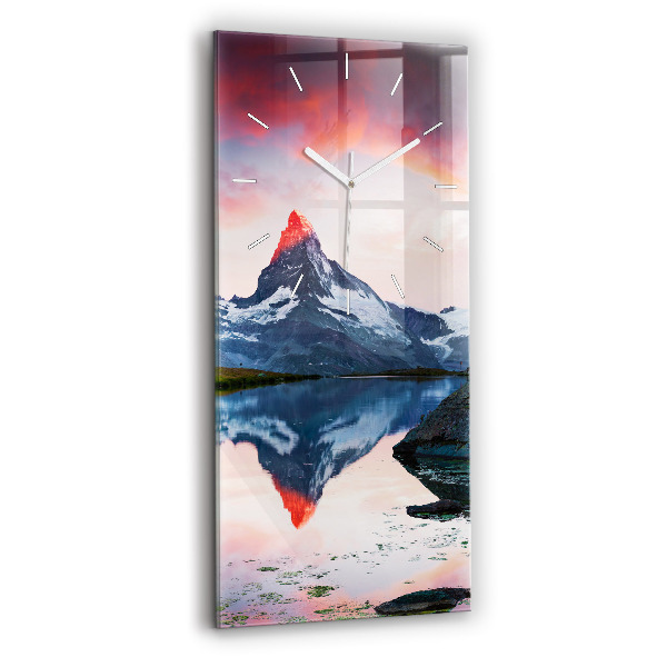 Négyszögletes üvegóra 30x60 Stellisee Matterhorn-tó