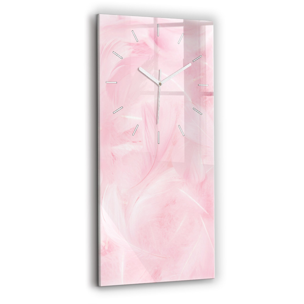 Függőleges üvegóra 30x60 Tollak – absztrakció