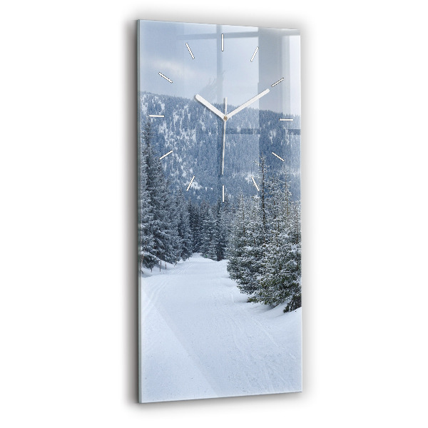 Négyszögletes üvegóra 30x60 Cseh óriáshegység télen