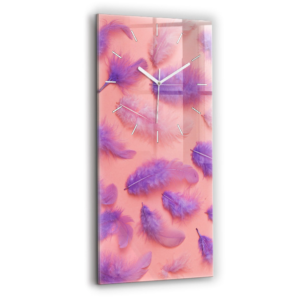 Négyszögletes üvegóra 30x60 Színes tollak